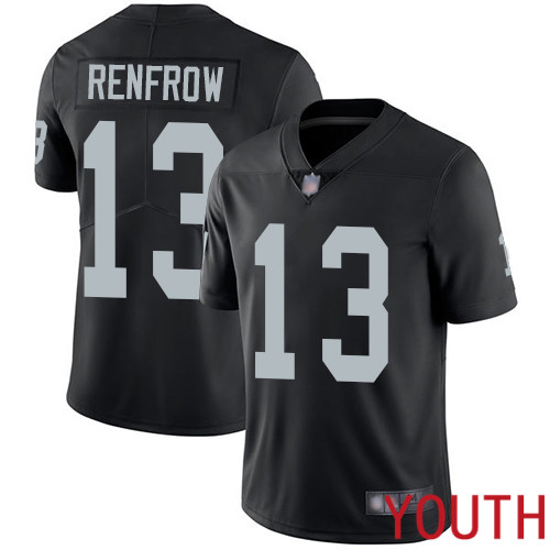 Oakland Raiders Limited Black Youth Hunter Renfrow Home Jersey NFL Football #13 Vapor Untouchable Jersey